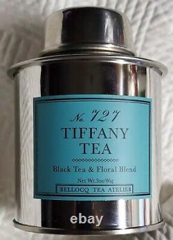 Authentic TIFFANY & Co. 2 Piece MUG & TEA SET NIB Bone China 12 oz CUPS & TIN