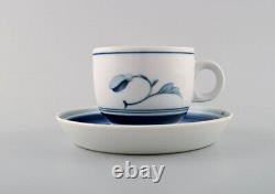 B&G, Bing & Grondahl. Corinth coffee cup in hand painted porcelain with saucer