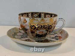 Beautiful Antique 1887-97 Schoenau Bros German Porcelain Imari Style Cup&Saucer