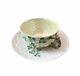 Belleek Shamrock Coffee Cup And Saucer 2nd Black Period