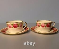 Bernardaud Limoges Ancienne Manufacture-RARE-Rose De Paris- Pair Of Cup & Saucer