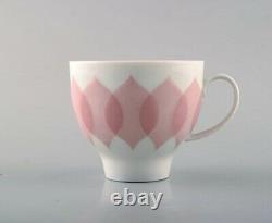 Bjørn Wiinblad for Rosenthal. Pink Lotus porcelain coffee service for 12 p