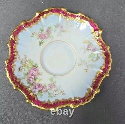 Blakeman & Henderson Chocolate Cup & Saucer Porcelain Coiffe Blank C. 1900