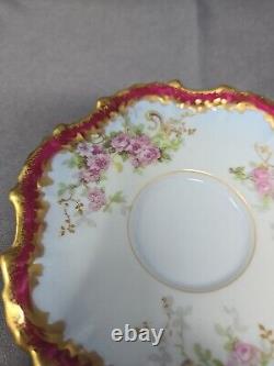 Blakeman & Henderson Chocolate Cup & Saucer Porcelain Coiffe Blank C. 1900