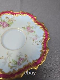 Blakeman & Henderson Chocolate Cup & Saucer Porcelain Coiffe Blank C. 1900