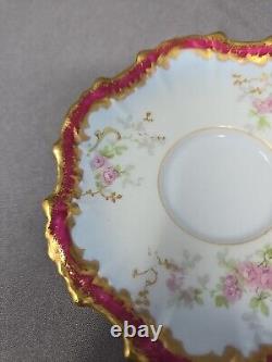 Blakeman & Henderson Chocolate Cup & Saucer Porcelain Coiffe Blank C. 1900