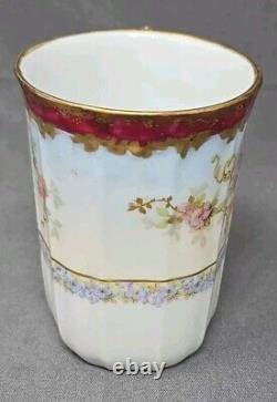 Blakeman & Henderson Chocolate Cup & Saucer Porcelain Coiffe Blank C. 1900