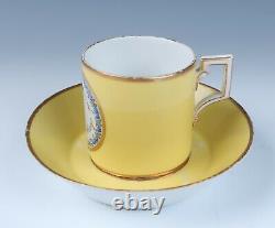 C. 1800 KPM Cup & Saucer Antique Berlin Porcelain German Hand Painted Early Gold