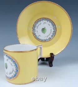 C. 1800 KPM Cup & Saucer Antique Berlin Porcelain German Hand Painted Early Gold