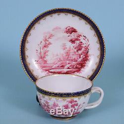C18th Italian Porcelain Tea Cup & Saucer, DOCCIA c1770