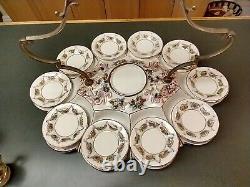 Capodimonte Set of 10 Demitasse Cups & Saucers with Sugar Bowl & Undertray LOOK