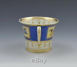 Chamberlain Worcester Baden Shape Porcelain Coffee Cup & Saucer