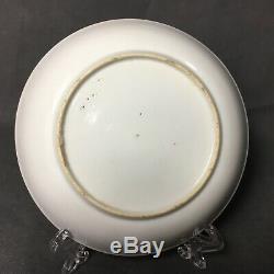 Chinese Export 18th C Grisaille Gilt Porcelain Tea Saucer