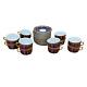 Christineholm Romanov Genuine Cobalt Tea Porcelain Cups & Saucers 24k Set Of 12