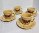 Classic West Collection By Cowboy Living Porcelain Cups And Saucers Set Of 4