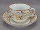 Coalport Hand Painted Hops Gold Vine Hamilton Flute Tea Cup & Saucer 1800-1805 B