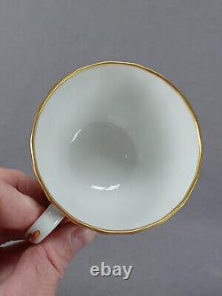 Coalport Hand Painted Hops Gold Vine Hamilton Flute Tea Cup & Saucer 1800-1805 B