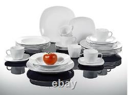Complete 30pc Dinner Set Porcelain Crockery Dinnerware Plates Bowls Cups Saucer