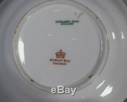 Copeland Spode Jeweled & Gilt Gold With Roses Cup & Saucer made for Burley & co