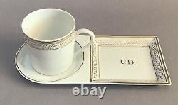 Cup And Tray, Porcelain, Dior Presentation Gift, Limoges, France 1958