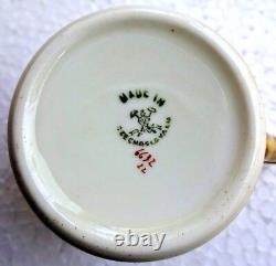 Cup Saucer Gold Gilding Pirkenhammer Czechoslovakia Vintage Porcelain Decorative