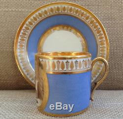 Dagoty Paris Porcelain Cup & Saucer C. 1810