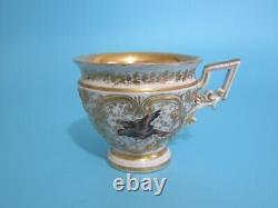 Early 19th Century Possibly Royal Vienna Porcelain Cup and Saucer Beehive Mark