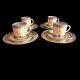 Early Chinese Rice Eyes Porcelain Dragon Tea Cup And Saucer Set 12 Pieces