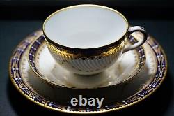 Elegant RARE c. 19th C Copeland's (Spode) Worcester Cup & Saucer Trio England