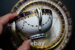 Elegant RARE c. 19th C Copeland's (Spode) Worcester Cup & Saucer Trio England