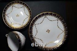 Elegant RARE c. 19th C Copeland's (Spode) Worcester Cup & Saucer Trio England