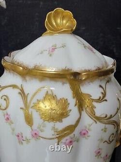 Enameled Gold Limoges Porcelain Coffee Set32 Pcpot Creamer Sugar Cups Saucers