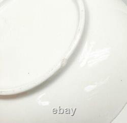 English Hand Painted Porcelain Cup & Saucer Dragon in Compartment 19th century