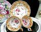 English Porcelain Yates C1820 Tea Cup And Saucer Trio Painted Teacup Pink Rose