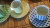 Espresso Cups With Saucers Set 12pc Set Fine Porcelain