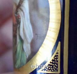 Estate Demitasse Cup & Saucer #12 Rare Royal Vienna Hand Paintd Religious Scene