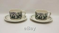Esteri Tomula Flora Coffee Cups & Saucers Porcelain Arabia Finland