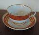 Extra Large Antique 18th C. Worcester Flight Barr Porcelain Tea Cup & Saucer