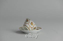 Extremely Rare Yongzheng 18th Chinese Porcelain Tin Tea Cup Saucer China Chinese