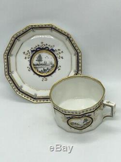 FAB! Rare! Nymphenburg Porcelain Pearl King Service Hand Painted Cup & Saucer