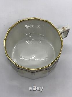 FAB! Rare! Nymphenburg Porcelain Pearl King Service Hand Painted Cup & Saucer
