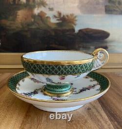 FEUILLET Old Paris 1815-1823 Hand Painted CUP & SAUCER France Antique (2 of 2)