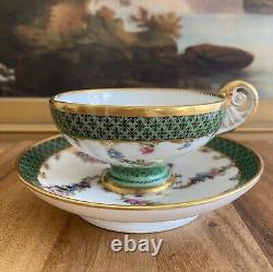 FEUILLET Old Paris 1815-1823 Hand Painted CUP & SAUCER France Antique (2 of 2)