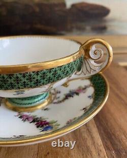 FEUILLET Old Paris 1815-1823 Hand Painted CUP & SAUCER France Antique (2 of 2)