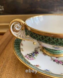 FEUILLET Old Paris 1815-1823 Hand Painted CUP & SAUCER France Antique (2 of 2)