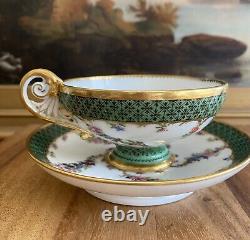 FEUILLET Old Paris 1815-1823 Hand Painted CUP & SAUCER France Antique (2 of 2)