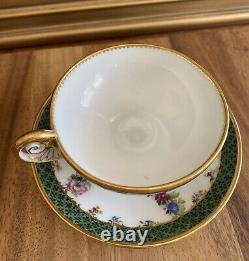 FEUILLET Old Paris 1815-1823 Hand Painted CUP & SAUCER France Antique (2 of 2)