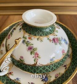 FEUILLET Old Paris 1815-1823 Hand Painted CUP & SAUCER France Antique (2 of 2)