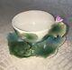 Fz00015 Franz Porcelain Amphibia Frog Design Cup Set Saucer Set