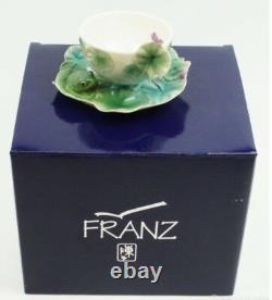 FZ00015 Franz Porcelain Amphibia frog design cup set saucer set